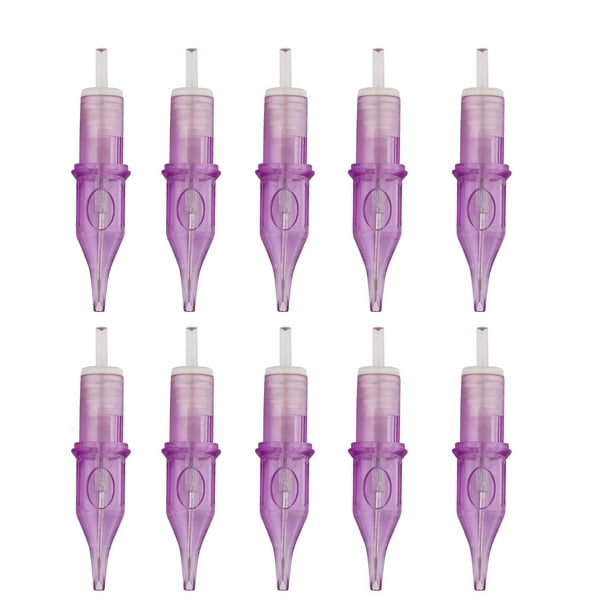 Herramienta de perforación de agujas Irfora 10 Uds 7RM cartucho de tatuaje agujas tubos mano Poke aguja esterilizada accesorios Kit Set suministros de tatuaje para principiantes artista portátil Irfora Herramienta de perforación de agujas