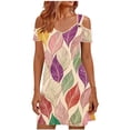 thumbnail image 2 of Gamivast Casual Summer Dresses for Women Flowy Tiered Ruffle Hem Spaghetti Strap Mini Dress Beach Dress Vacation Dress Boho Sun Dress Lightweight, 2 of 6