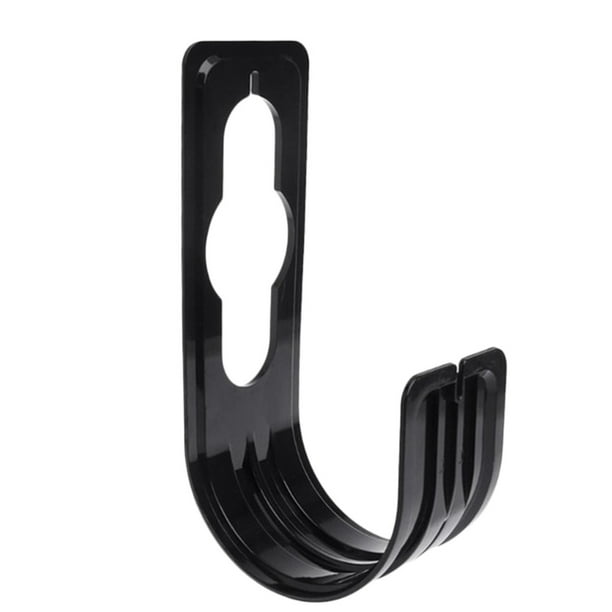 Gancho de soporte de manguera telescópico Injueey de plástico ABS negro 22,5x7,5 cm