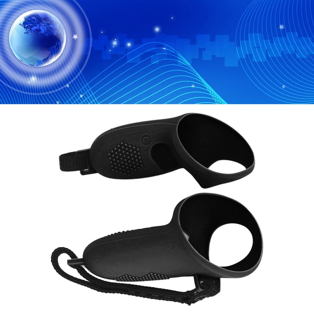 VR Controller Grips Cover, Universal Professional Anti Slip Protective Silicone Grips Cover, with Adjustable Controller Hand Straps, Protective Accessories for VR