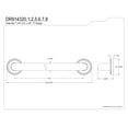 thumbnail image 2 of Kingston Brass DR914327 Camelon 32" Grab Bar, 1-1/4" Diameter, Brushed Brass, 2 of 2