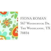Bright Floral Personalized Address Label