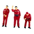 thumbnail image 2 of yotijay 3 Pieces 1/64 Tiny Gas Station People Figure Human Figurines Simulation Resin for Photography Props Dollhouse Miniature Scene red, 2 of 9