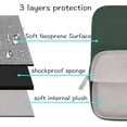 thumbnail image 3 of Mosiso 15 15.6 inch Laptop Sleeve for MacBook Pro 16 inch M4 A3403 A3186 M3 A2991 M2 A2780 M1 A2485 A2141 Lenovo Dell HP Asus Acer, Protective Neoprene Notebook Bag with Small Case, Midnight Green, 3 of 5