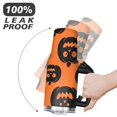 thumbnail image 6 of Happy Halloween Pumpkin Mug with Handle and Straws 40 oz Vacuum Insulated Halloween Travel Cup Birthday Present for Women Girls Daughter Mom Gifts for Him/Her Coffee Mugs, 6 of 7