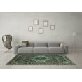 thumbnail image 3 of Ahgly Company Indoor Rectangle Persian Light Blue Traditional Area Rugs, 5' x 7', 3 of 4