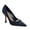 Navy, variant on XYD Women Rhinestone Closed Pointed Toe Pumps Slip-on Studded Stiletto High Heels Shoes Sexy Evening Party Shoes Size 9 Purple