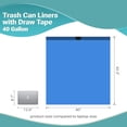 thumbnail image 4 of AMZ Supply Large Trash Bags Kitchen Garbage Bags 40 x 42 5, 40 Gallon Blue Trash Bags 40x42 5, 1 Mil, 4 of 8