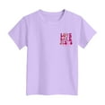 thumbnail image 6 of Gubotare Girls Shirts Trendy Girls' Puff Short Sleeve Shirts Summer Crewneck T Shirt Tops Tee Blouse (Light Purple,Size 3-4 Years), 6 of 6