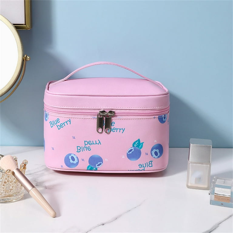 WOXINDA Big Makeup Case Organizer Makeup Organizer Caboodle Large Cosmetic Bag Makeup Bag For Pouch Travel Beauty Zipper Organizer Bag Gifts For Girl Women Leather Washable Waterproofs Walmart