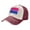 Dark Red, variant on Men Women Bisexual Pride Flag Distressed Twill Cotton Baseball Cap Vintage Adjustable Dad Hat