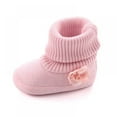 thumbnail image 5 of Baby Boy Girls Indoor Slipper Elastic Socks Shoes Non-Skid Socks Boot Breathable First Walking Shoes with Flowers Cotton Booties First Walkers for Toddler Boys Girl, 5 of 9