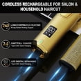 thumbnail image 5 of Barber Hair Cutting Kit for Men, Professional Fade Clipper & T-Blade Beard Outliner Complete Grooming Set, Rechargeable Trimmer Kit for Salon & At-Home Haircuts, Premium Holiday Gift Pack for Guys, 5 of 6