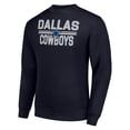 thumbnail image 2 of Men's Starter Navy Dallas Cowboys Team Mesh Print Graphic Pullover Sweatshirt, 2 of 3