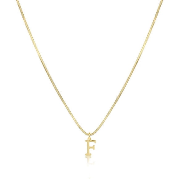 Collar delicado con inicial de letra para mujer | Gargantilla con colgante de alfabeto personalizado | Joyería para uso diario y para combinar con otras joyas