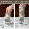 thumbnail image 4 of 2 Pcs Funny Kitchen Towels,Pink Dinosaurs Flowers Leaves Pattern Microfiber Dish Towels,Kitchen Tea Towels,Kitchen Towel Set (18" X 26"), 4 of 7