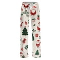 thumbnail image 4 of Women's Casual Fashion Christmas Pajama Pants, Long Sleepwear Trousers for Sports and Home Use, Comfortable and Soft Material for Nightwear and Lounging,Light Gray,3XL, 4 of 6