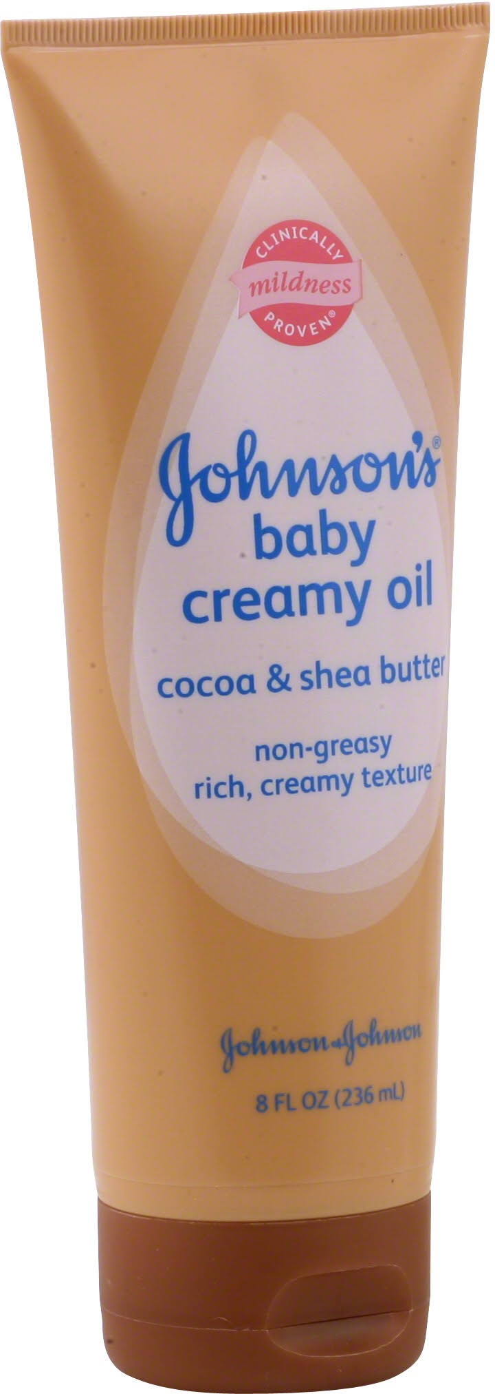 JOHNSON'S Baby Creamy Oil, Cocoa & Shea Butter 8 oz