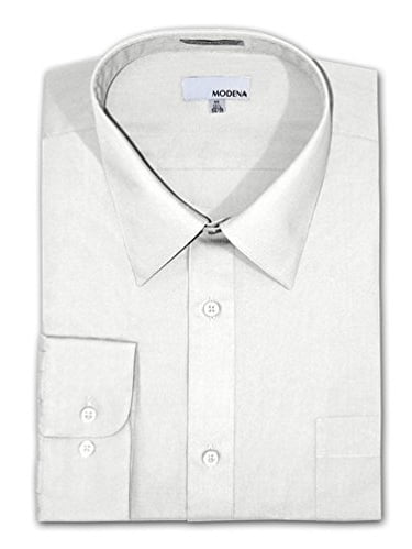 Modena White Long Sleeve Dress Shirt 