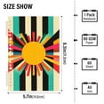 thumbnail image 2 of FORMRS 1-Subject Spiral Notebook 8" x 5" College Ruled 60 Refillable Sheet A5 Hard Cover, 2 Pack, Geometric Sun, 2 of 7