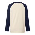 thumbnail image 4 of WEAIXIMIUNG Chemises de Maternité pour Femmes Manches Longues T-Shirt Décontracté Col Rond avec Épaule Assortie, 4 of 5