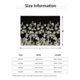thumbnail image 3 of Leaves Pattern Throws Blanket Fleece Soft Cozy Warm Plush for Travel Chair Bedroom Living Room Sofa 60"x50", 3 of 7