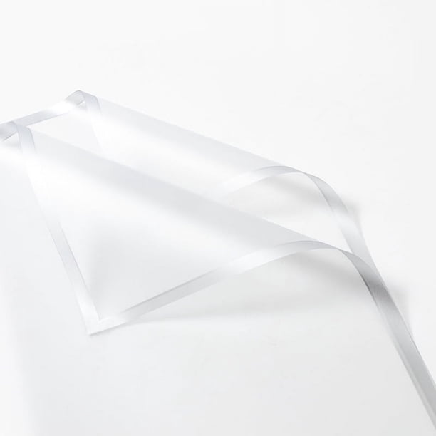 Xiao Hua Papel de regalo floral impermeable, para ramos de flores frescas, embalaje de regalo, suministros de floristería, 20 hojas, 57,5 x 57,5 cm (plateado)