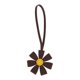 thumbnail image 1 of Ofertas Únicas 1 Pc Encanto de Bolso de Flor 3D de Múltiples Pétalos Duradero Llavero Decorativo Café, 1 of 5