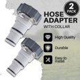 thumbnail image 4 of Hose Adapter for Pool Pump Hose Adapter Reusable Threaded Connection Pump Hose Conversion Adapter for Pool Pump Fit Aru Reusable Threaded Hose Adapter, 4 of 8