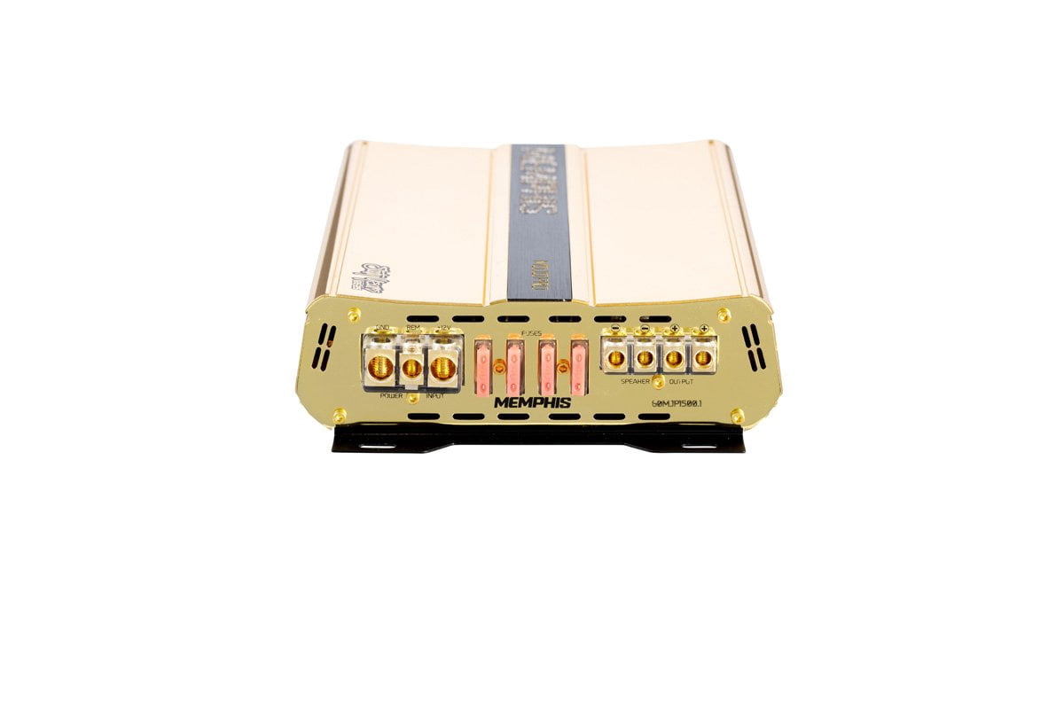Memphis Audio 60MJP1500.1 Monoblock 1500W RMS Class-D Car Amplifier w/ Bass Knob