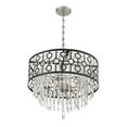 thumbnail image 4 of Rory 4-Light Pendant in Matte Black with Satin Nickel, 4 of 4