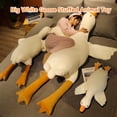 thumbnail image 4 of Peluche de ganso blanco grande, 50 cm, peluche de ganso enorme y suave, juguete de animal, almohada linda para dormir, cojín de almohada para abrazar, 4 of 4