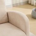 thumbnail image 6 of Kojooin Nursery Rocking Chair With Side Pockets, Upholstered Modern Accent Glider Rocker Chair With High Backrest And Rubber Wood Legs For Bedroom Living Room, 6 of 6