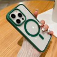 thumbnail image 3 of Candy Color Bumper Transparent For Magsafe Magnetic Case For iPhone 14 11 12 13 15 Pro Max Mini X XS XR 8 7 Plus SE Clear Cover, 3 of 5