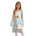 thumbnail image 2 of iiniim Girls Greek Athena God Toga Gown Ancient Rome Egypt Princess Dress for Kids Halloween Role Play Party Light Blue 6, 2 of 7
