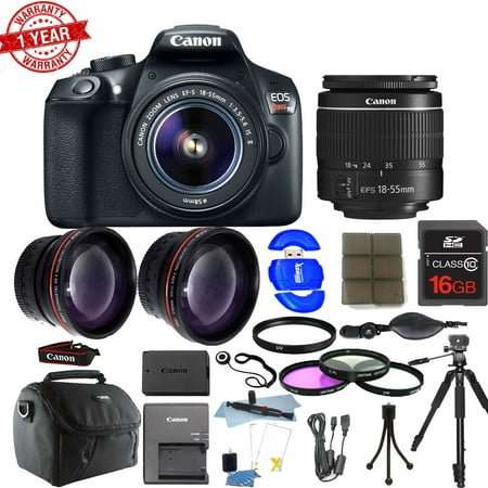 Canon EOS T6 (1300d) 18MP DSLR Camera with 18-55mm Lens & 16GB Accessory Kit