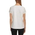 thumbnail image 2 of Calvin Klein Women's Short Sleeve Knit Top, Soft White, Size Medium, 2 of 4