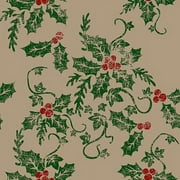 Springs Creative Burlap Print Christmas