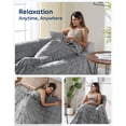 thumbnail image 6 of Sivio Weighted Blanket for Adults 60"x 80" 15lbs, Cooling Reversible  Heavy Blanket with Glass Beads for Bed Sofa, for All Season, Queen Size Gray, 6 of 9