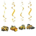 thumbnail image 2 of Construction Dangling Swirls - Party Decor - 12 Pieces, 2 of 2