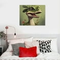 thumbnail image 4 of Nawypu  Boy Room Cool Dinosaur Painting Print on Canvas Wall Art Tyrannosaurus Stegosaurus Triceratops Painting Artwork Giclee Printing Wall Decor Home Decoration,, 4 of 4