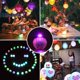 thumbnail image 2 of 150 mini globos LED redondos con luz intermitente, tiempo de espera prolongado, farol de papel resistente al agua para decoración de bodas, fiestas de cumpleaños, luces decorativas para festivales (blanco) brillar Electrónica, 2 of 5