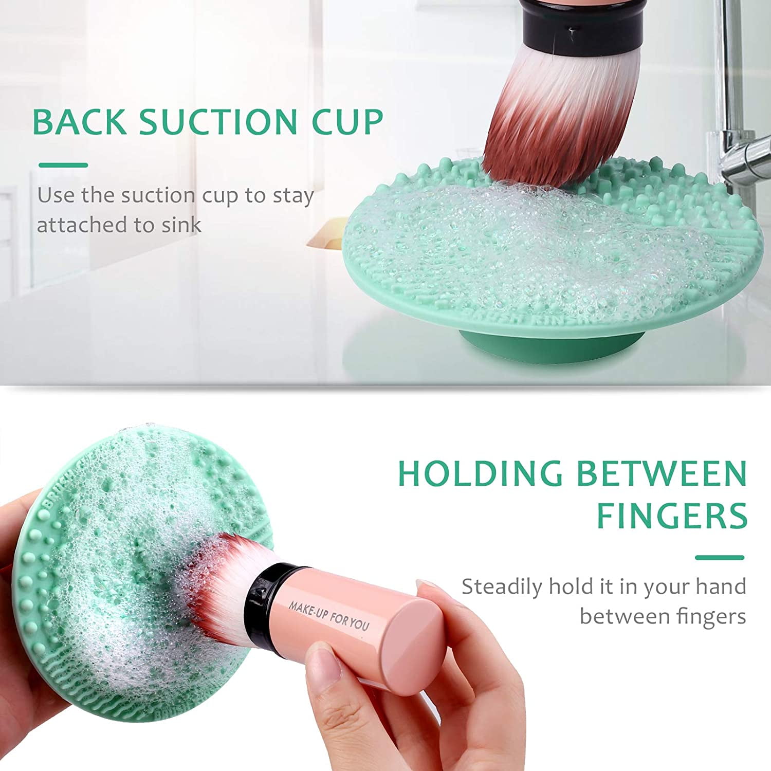 Collapsible Makeup Brush Cleaning Mat Silicone – Dolovemk Beauty