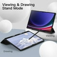 thumbnail image 6 of JETech Case for Samsung Galaxy Tab S9 Ultra 14.6 Inch with S Pen Holder, Soft TPU Tri-Fold Stand Protective Tablet Cover, Support S Pen Charging, Auto Wake/Sleep (Black), 6 of 6