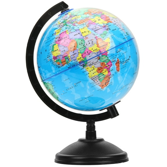 Globe Shaped Educational Piggy Bank for Storage Made of Durable Plastic Multi Color