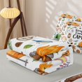 thumbnail image 5 of catabedysis Watercolor Camping Zipper Full Size Comforter Sets with Fitted Sheet and 2 Pillowcases,Jungle Bear Owl Zipper Bedding Set For Boys,Multicolor,Light Gray Reversible,4-Piece, 5 of 7