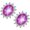 Black Vermeil, variant on Elegant Pink Star Ruby Stud Earrings 925 Sterling Silver Dainty & Timeless Jewelry for Women, Perfect for Everyday Wear or Special Occasions Silver