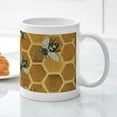 thumbnail image 5 of CafePress - Honey Bee Coffee/Tea Mug - 11 oz Ceramic Mug - Novelty Coffee Tea Cup, 5 of 6