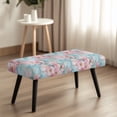thumbnail image 2 of Jiueut Cherry Blossom Print Dining Room Bench Covers, Non Slip Bench Seat Protector Cover with Elastic Band Washable Rectangle Seat Cushion Long Chair Cover for Home Hotel, 2 of 7