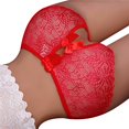 thumbnail image 1 of Bragas de encaje abiertas para mujer, ropa interior Sexy erótica de cintura baja con lazo transparente, bragas de malla hueca transpirables, lencería 2023, 1 of 4